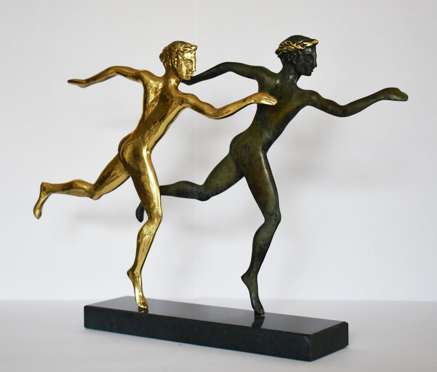 Runners - Ancient Greek Olympic Games - pure Bronze Sculpture