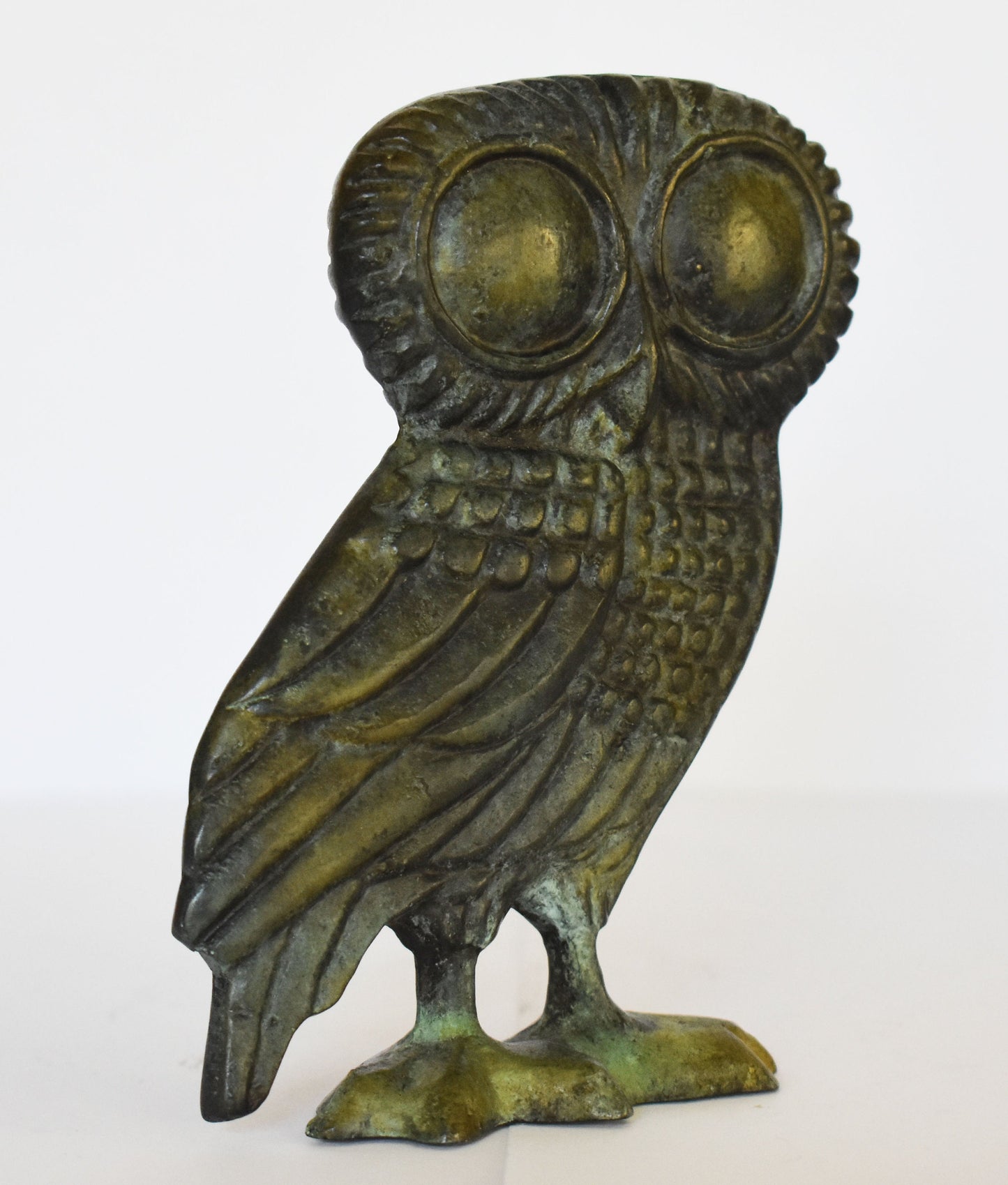 Owl of Wisdom and Intelligence - Small - Symbol of Goddess Athena Minerva - power, justice and divinity - Ancient Greece - Pure Bronze