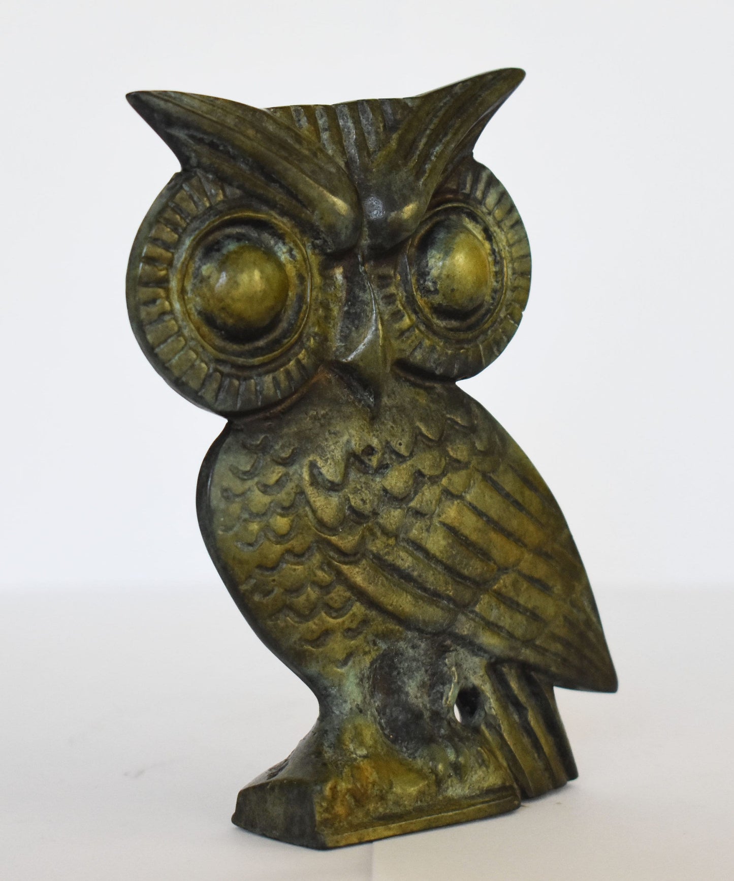 Owl of Wisdom and Intelligence - Symbol of Goddess Athena Minerva - change, transformation, intuitive development, good luck - Bronze