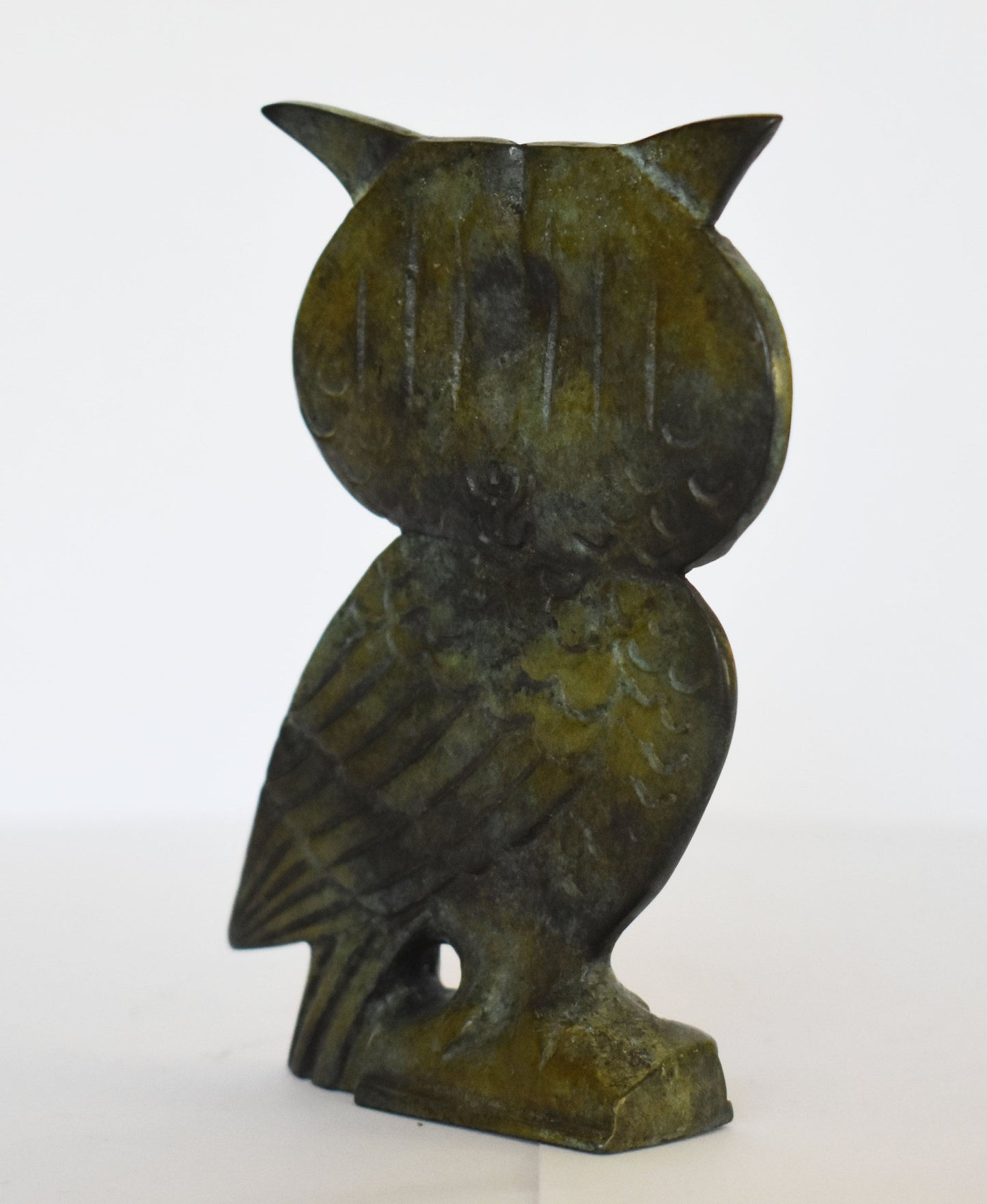 Owl of Wisdom and Intelligence - Symbol of Goddess Athena Minerva - change, transformation, intuitive development, good luck - Bronze