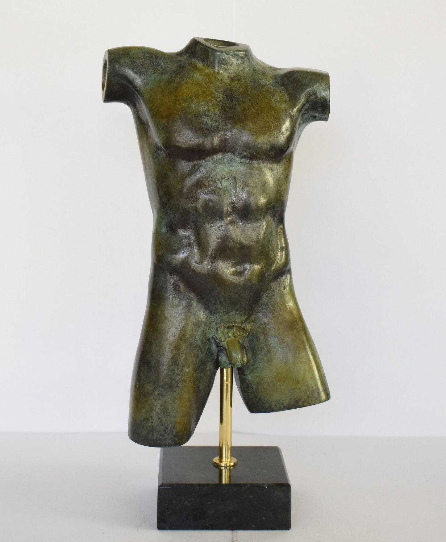 Naked Male Headless Body - Erotic Art - I want to eat the sunbeam flaring in your lovely body - Perfection - Modern - Pure Bronze Statue