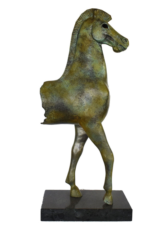 Ancient Greek Horse - Acropolis Museum - Replica - Symbol of Wealth and Prosperity - Pure Bronze Sculpture