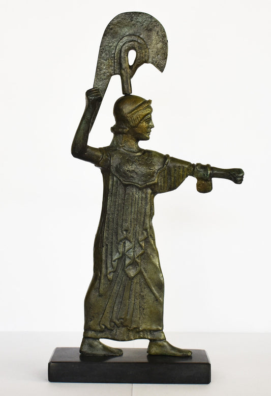 Athena Promachos Statue - Stood between the Propylaea and the Parthenon on the Acropolis of Athens - Pure Bronze