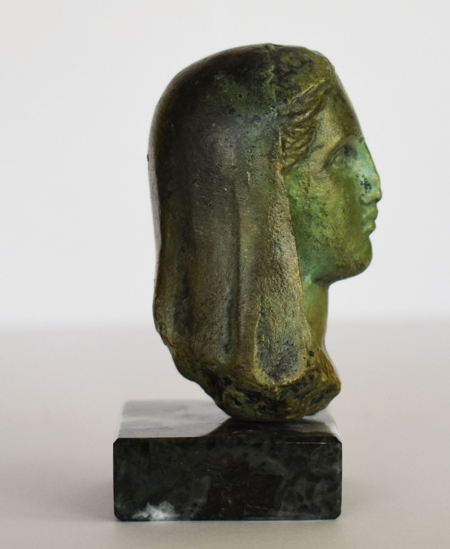 Hera Juno Head Bust - Greek Roman Goddess of Marriage, Women, Childbirth, and Family -Small -Pure Bronze Statue