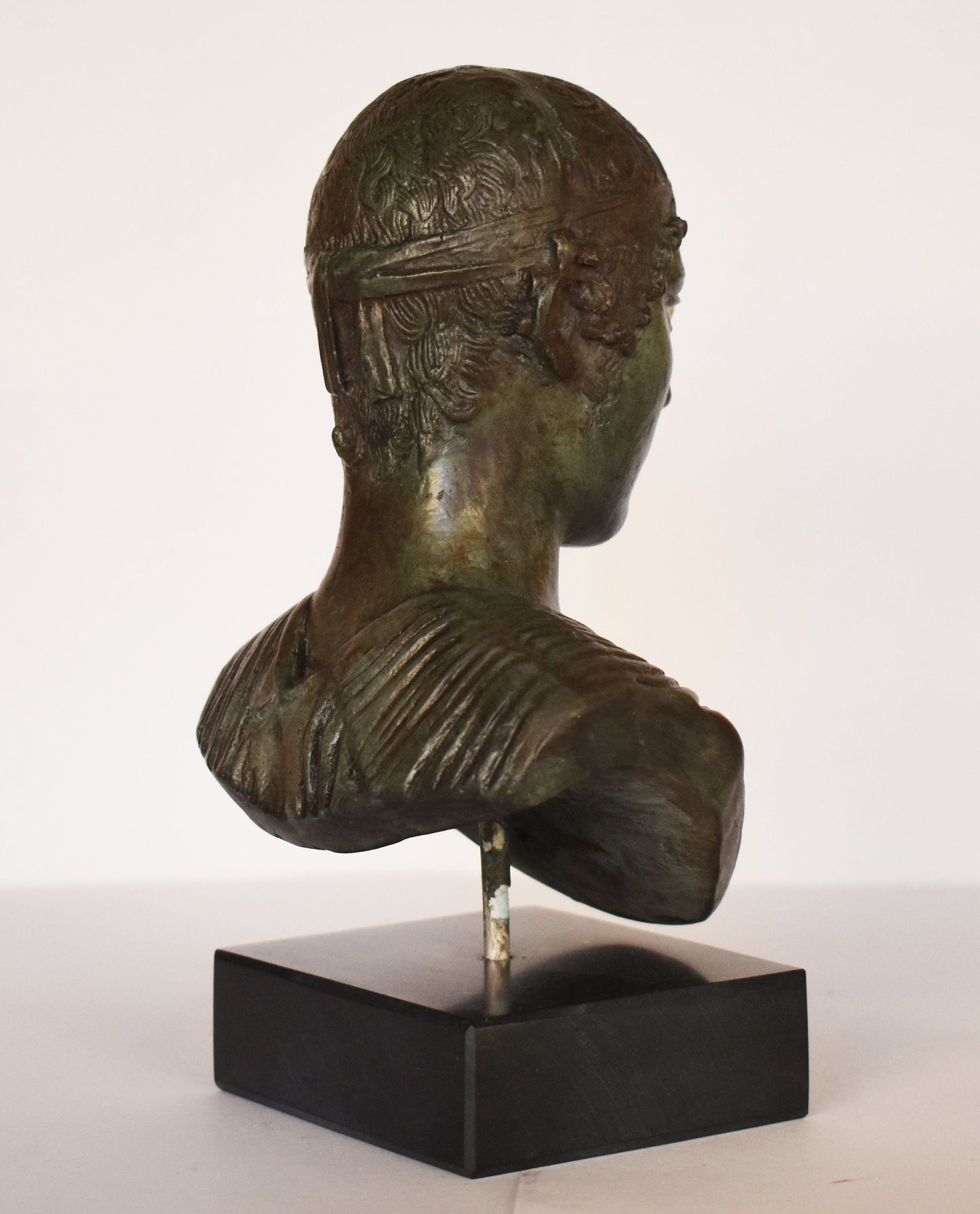 Charioteer of Delphi - Heniokhos - Pythian Games of 470 BC - Delphi  - Replica - Bronze Color Effect - Head Bust