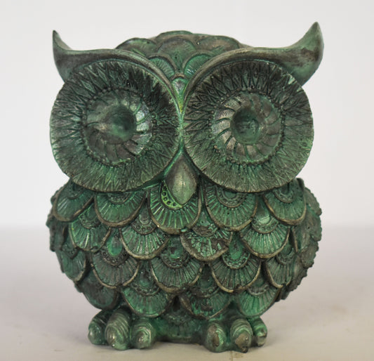 Owl of Goddess Athena - represent the literal wisdom and knowledge of Athena in her role as a goddess of wisdom - Casting Stone Statue