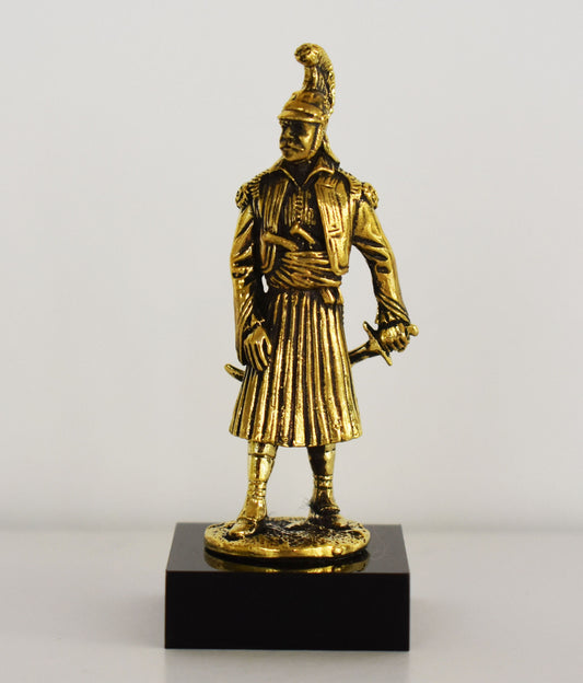 Kolokotronis - Greek General - Leader of the Greek War of Independence (1821–1829) - Miniature - Pure Bronze Statue