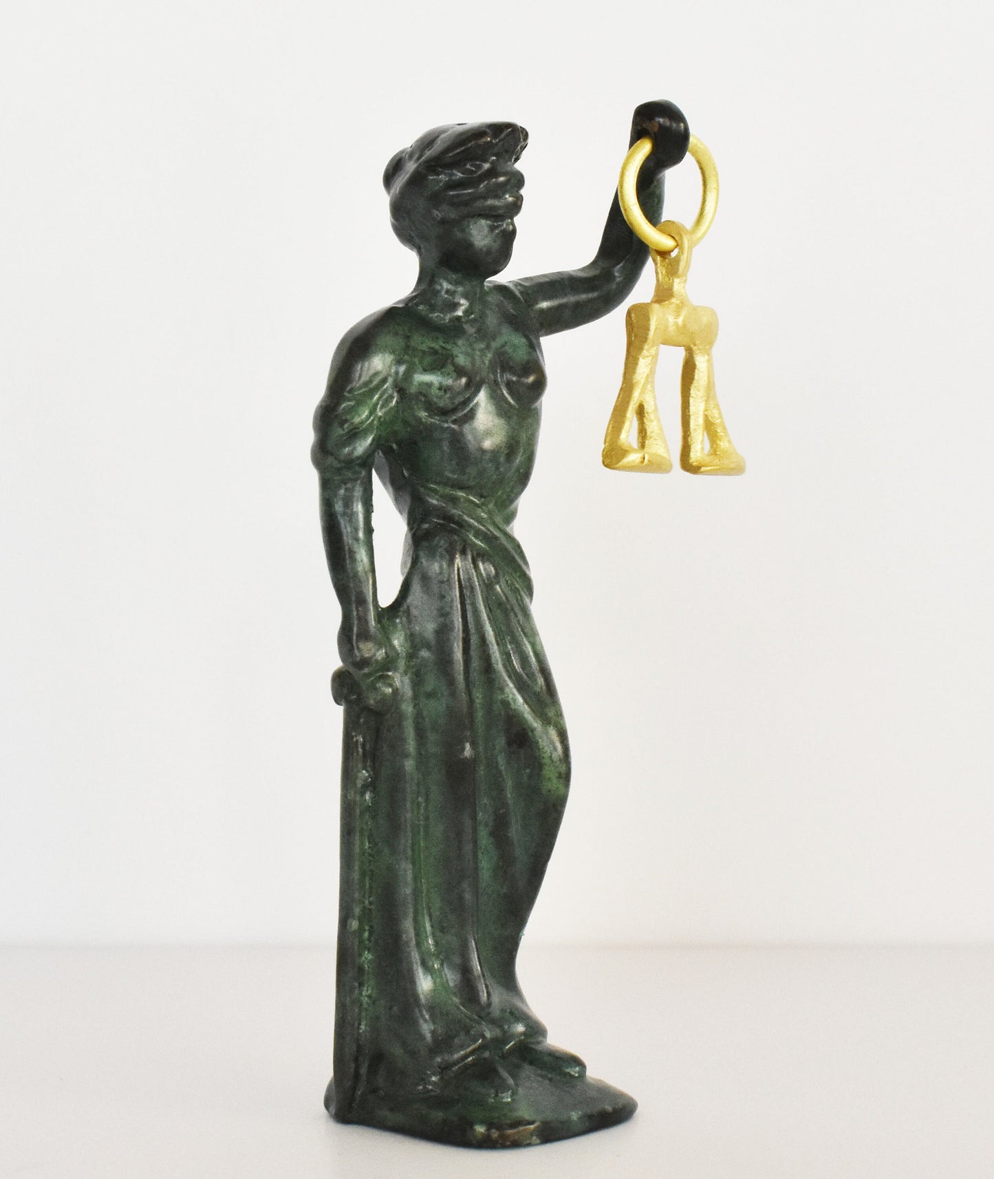 Themis - Personification of Justice, Goddess of Wisdom and Good Counsel, and the Interpreter of the Gods’ Will - Miniature - Pure Bronze