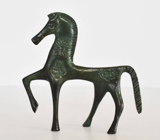 Ancient Greek Horse - Symbol of Wealth and Prosperity - Small - Pure Bronze Statue