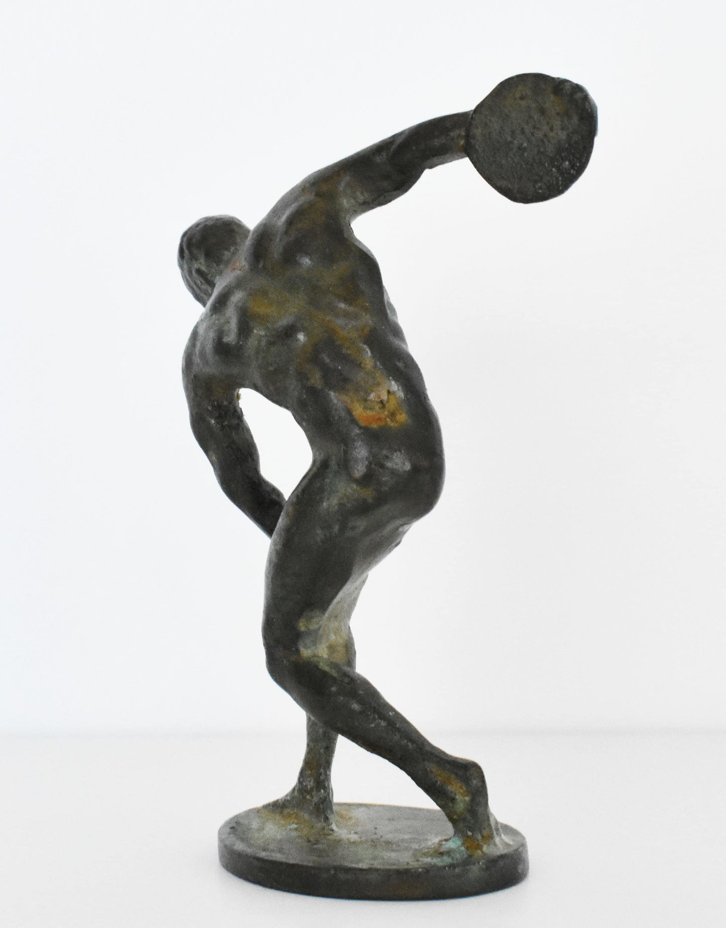 Discobolus of Myron - A heightened awareness of human potential, a belief that man is the measure of all things- pure Bronze Statue