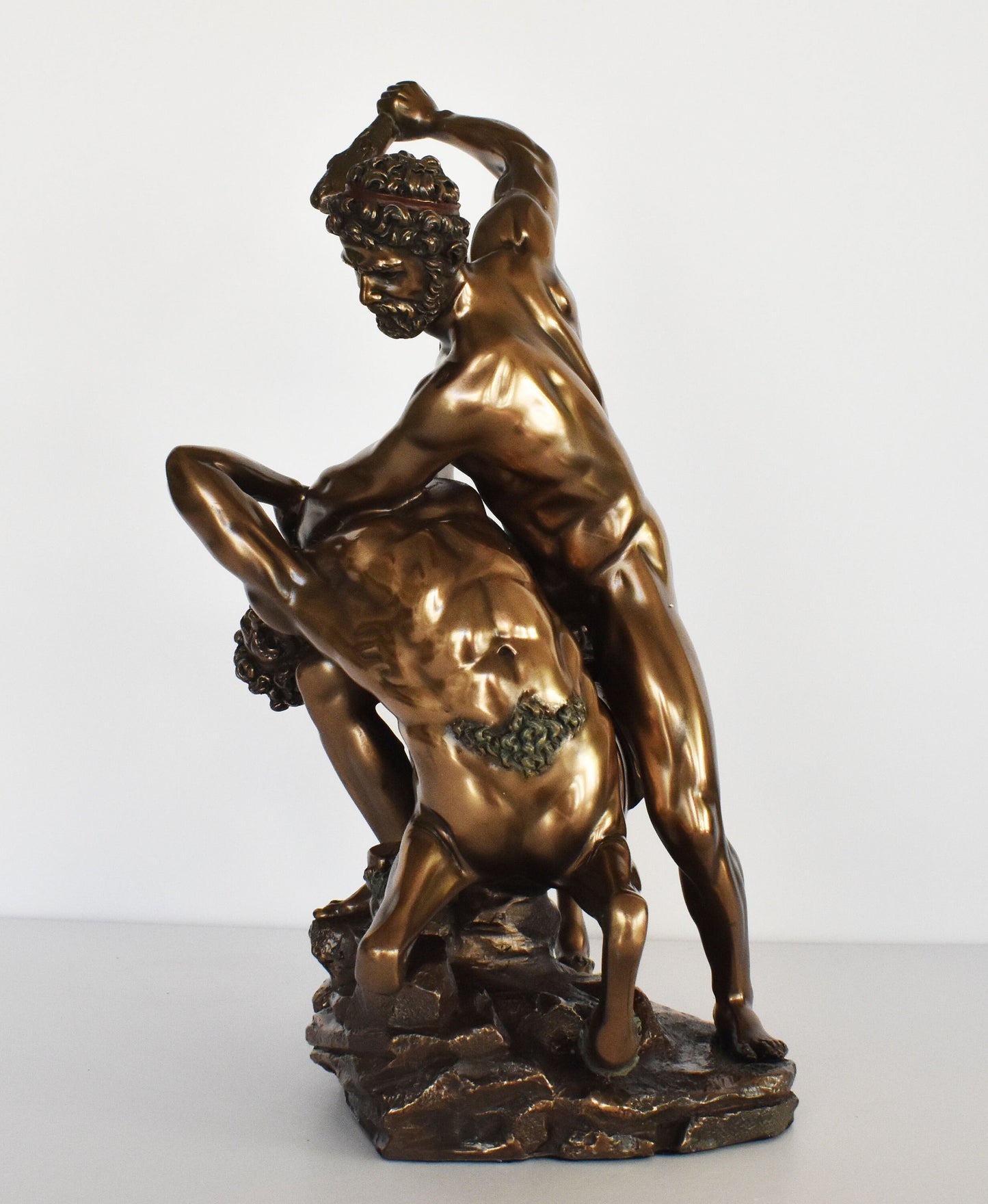 Hercules and Centaur Nessus - Replica of Giambologna - Loggia dei Lanzi, Piazza della Signoria, Florence - Cold Cast Bronze Resin