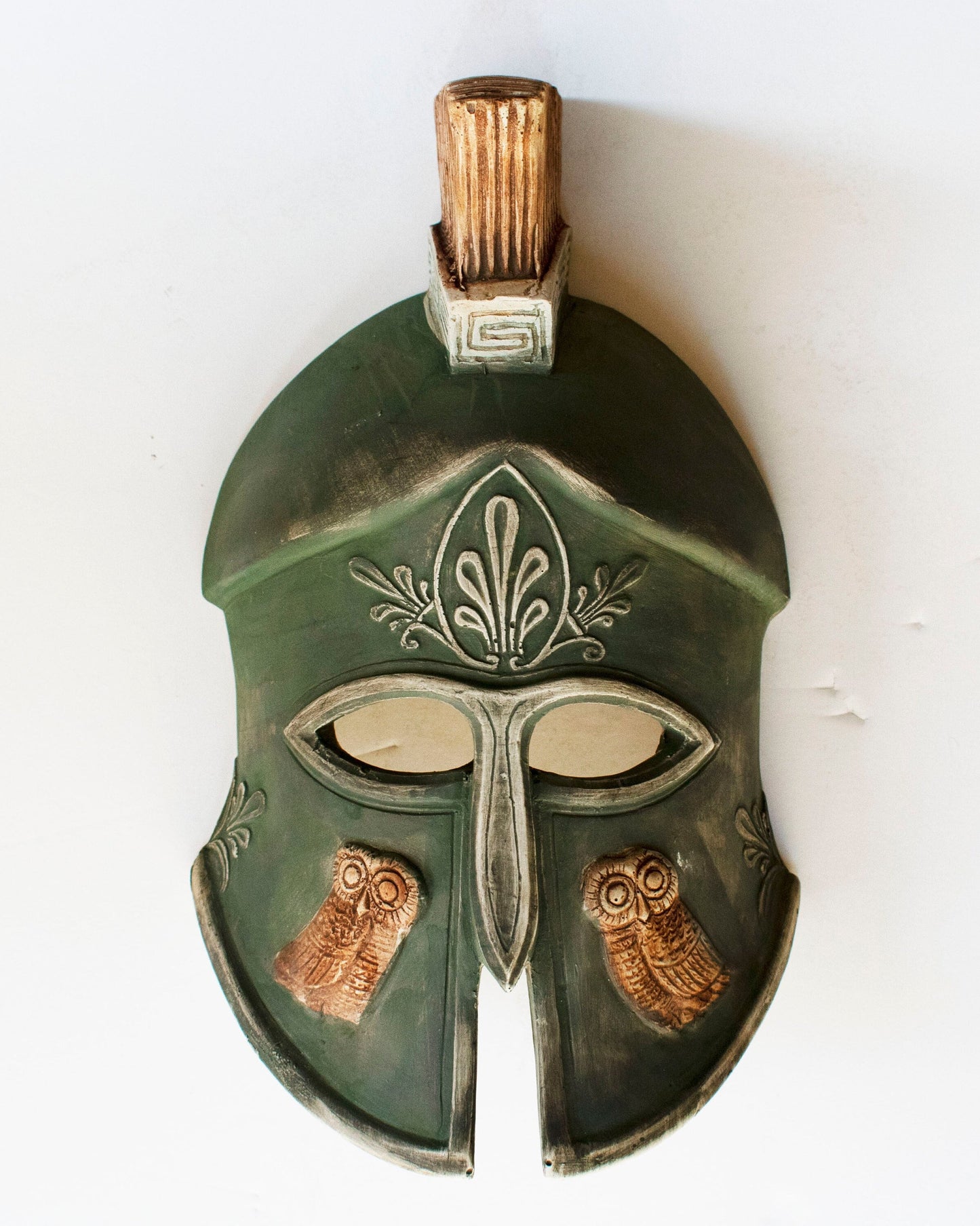 Athenian Helmet Mask with Owls - Attica - Symbol of Goddess Athena  - Battle of Marathon - 490 BC - Greco-Persian War - Wall Decoration