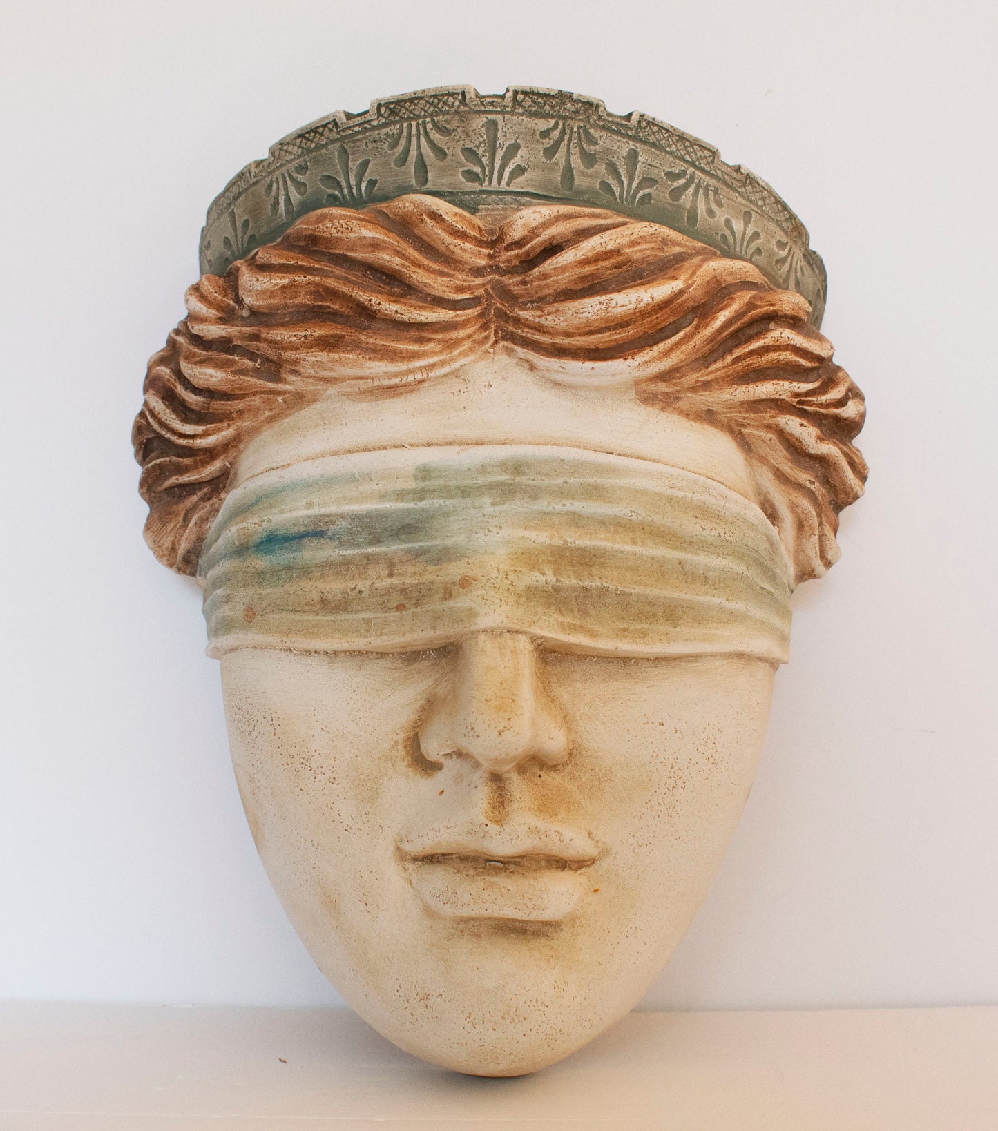 Themis Justitia Mask - Greek Roman Goddess of Divine Law and Order, Fairness, Natural Law and Custom - Wall Decoration