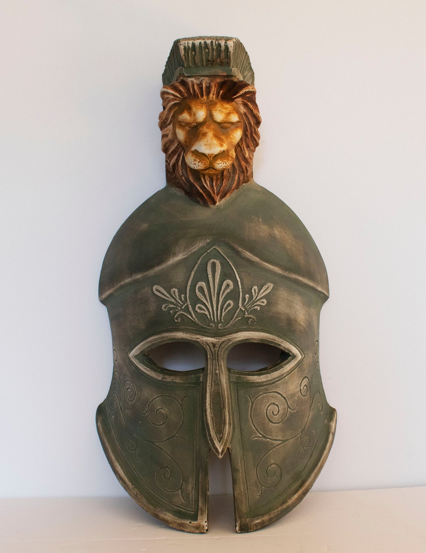 Leonidas Mask - Brave Spartan King - Leader of 300 - Battle of Thermopylae - 480 BC - Molon Labe, Come and Take Them - Wall Decoration