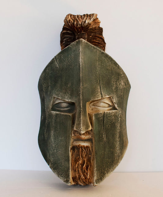 Leonidas Mask - Spartan King - Leader of 300 - Battle of Thermopylae, 480 BC - the archetype for the courageous last stand - Wall Decoration