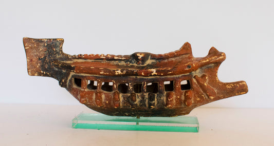 Ancient Greek Athenian Ship  - Trireme -  Battle of Salamis -  480 BC - Museum Reproduction - Ceramic Artifact