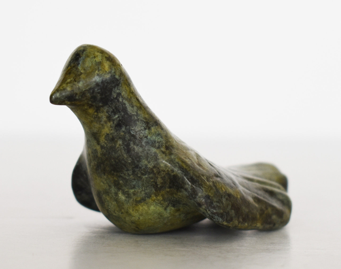 Pigeon Dove - Symbol of Love, Beauty, Peace, Motherhood and Femininity - Miniature - Ancient Greek Reproduction  - pure Bronze Sculpture