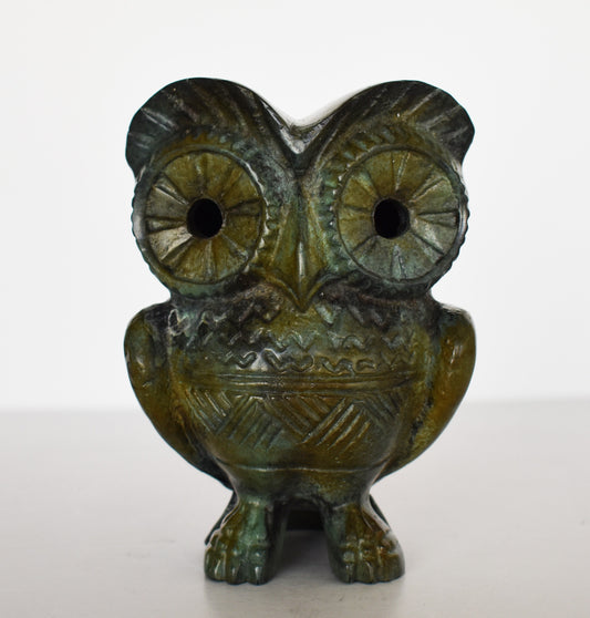 Owl of Wisdom and Intelligence - sacred animal - Symbol of Goddess Athena Minerva - Ancient Greece - Museum Replica - Pure Bronze  Statue