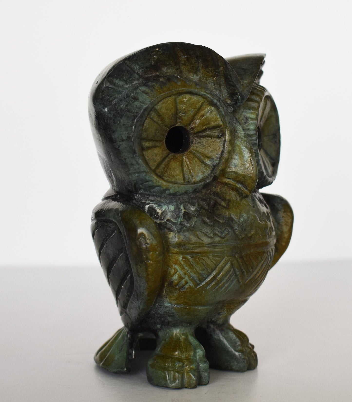 Owl of Wisdom and Intelligence - sacred animal - Symbol of Goddess Athena Minerva - Ancient Greece - Museum Replica - Pure Bronze  Statue