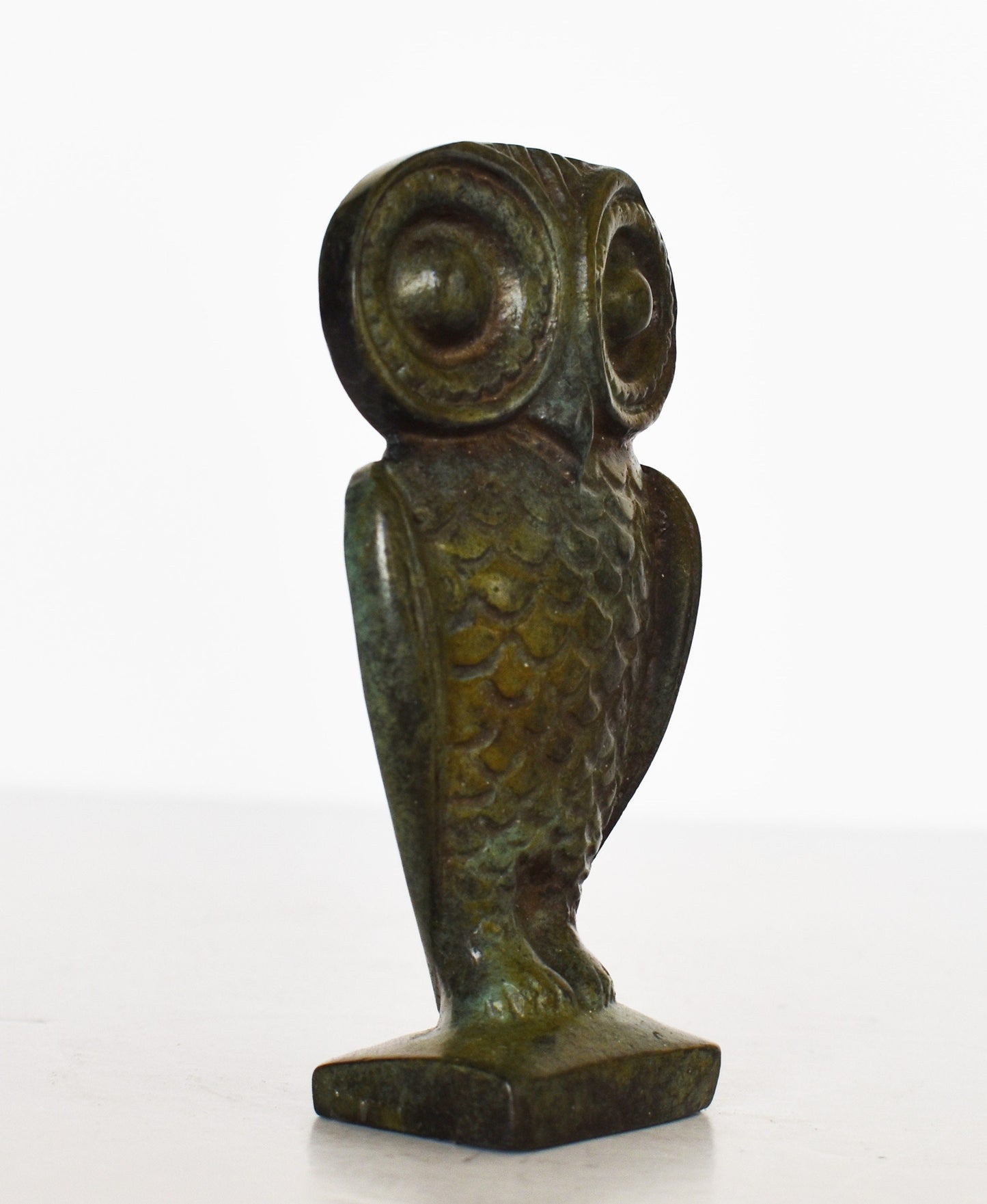 Owl of Wisdom and Intelligence - Symbol of Goddess Athena Minerva - Ancient Greece - Museum Replica - Pure Bronze  Statue