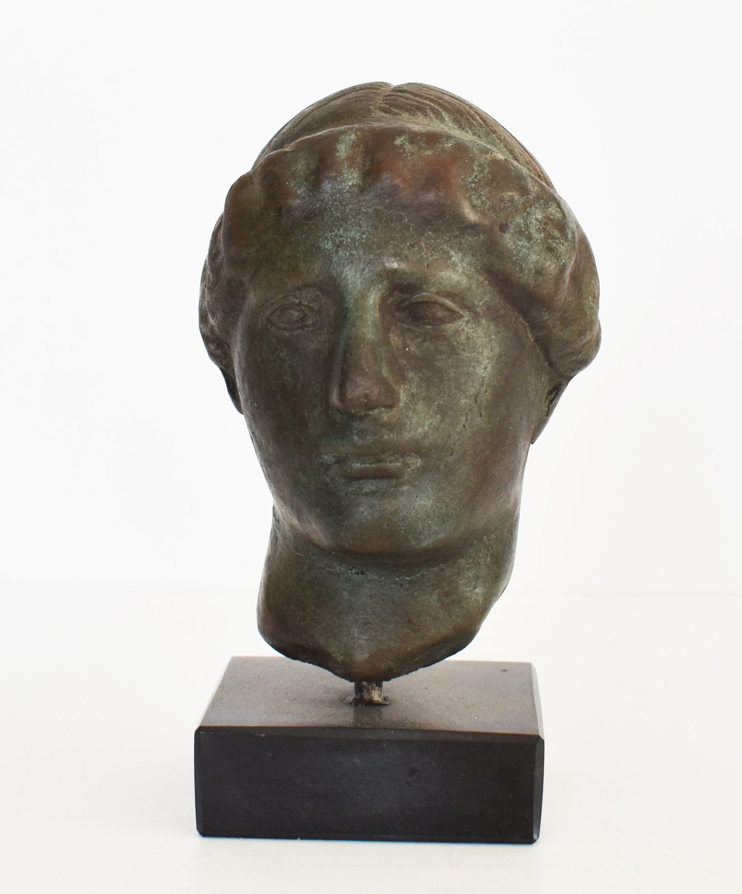 Persephone - Wife of Hades and the Queen of the Underworld - Marble Base - Museum Reproduction - Head Bust- Bronze Colour Effect