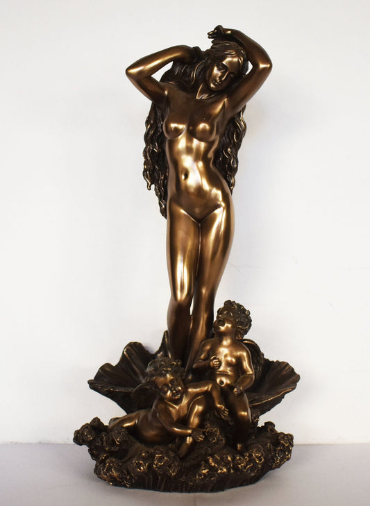 Aphrodite Venus – Greek Roman Goddess of Love, Beauty, Pleasure, Fertility, Desire and Procreation - Cold Cast Bronze Resin