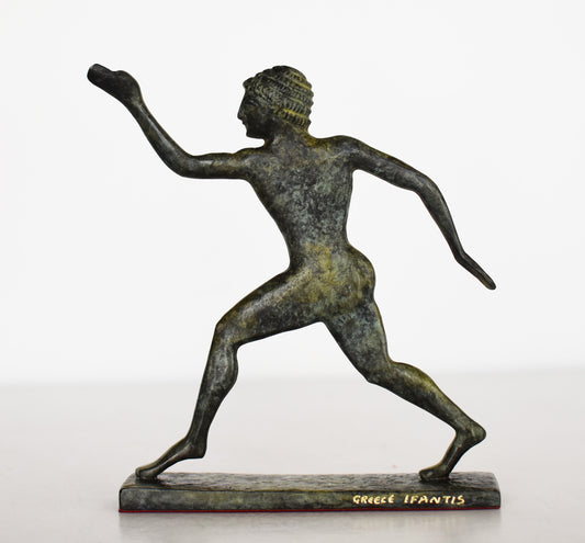 Runner - Athletic Contest - Ancient Greek Olympic Games - pure Bronze Sculpture