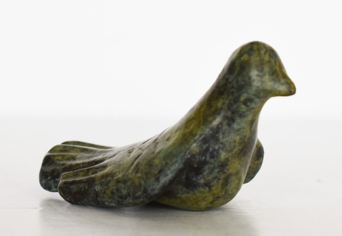 Pigeon Dove - Symbol of Love, Beauty, Peace, Motherhood and Femininity - Miniature - Ancient Greek Reproduction  - pure Bronze Sculpture