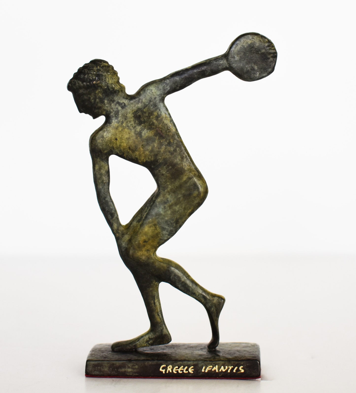 Discobolus - Discus Thrower - Olympic Games Athlete -  Classical Period - Replica - pure Bronze Sculpture