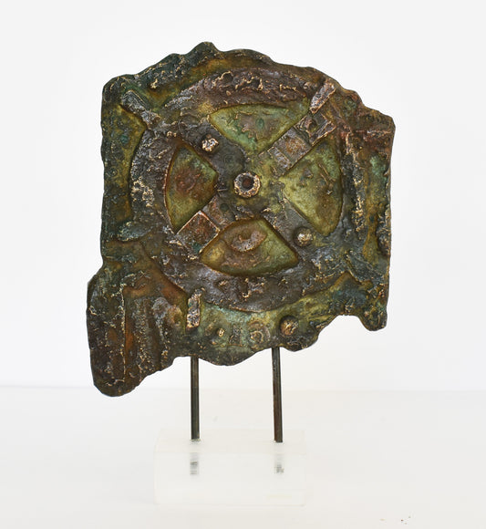 Antikythera Mechanism - The Ancient Greek Analogue Computer  - Museum Replica - Plexiglass Base - Pure Bronze Sculpture