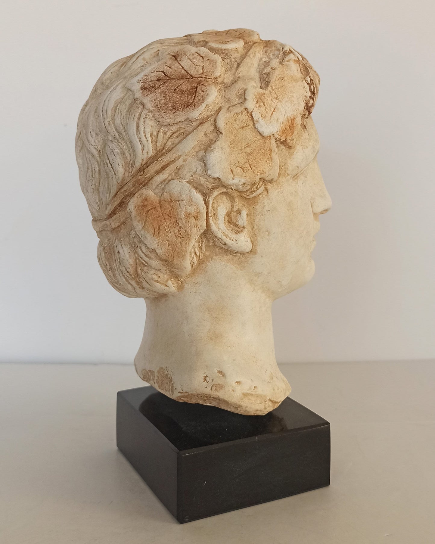 Dionysus - Greek God of wine, winemaking, grape cultivation, fertility, ritual madness, theater, and religious ecstasy - Head Bust