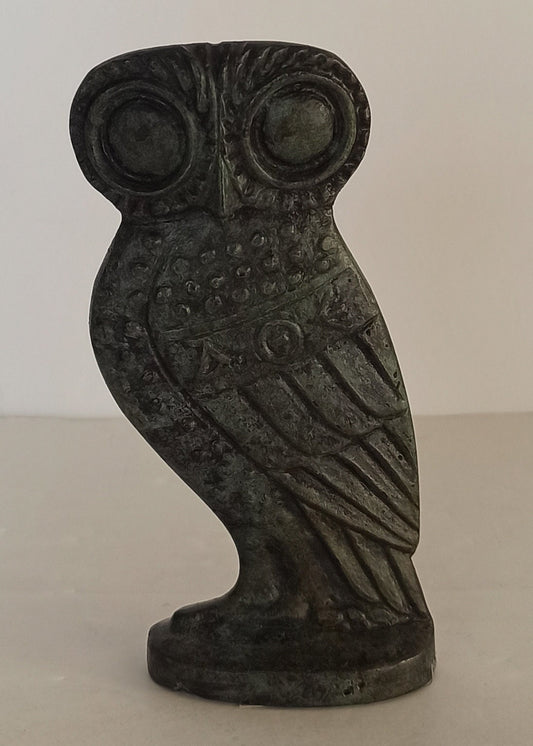 Owl of Wisdom and Intelligence - Small - Symbol of Goddess Athena Minerva -  vision and insight - Ancient Greece - pure bronze  statue