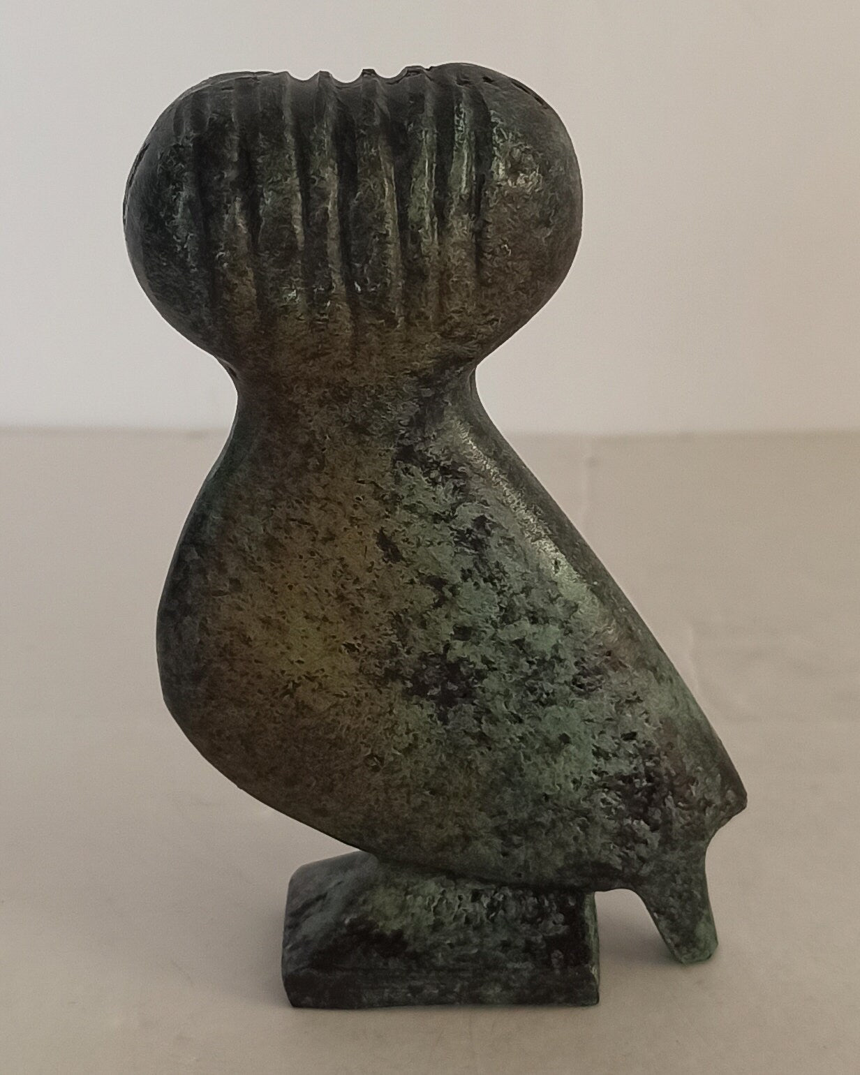 Owl of Wisdom and Intelligence - Animal - Small - Symbol of Goddess Athena Minerva - Ancient Greece - pure bronze  statue