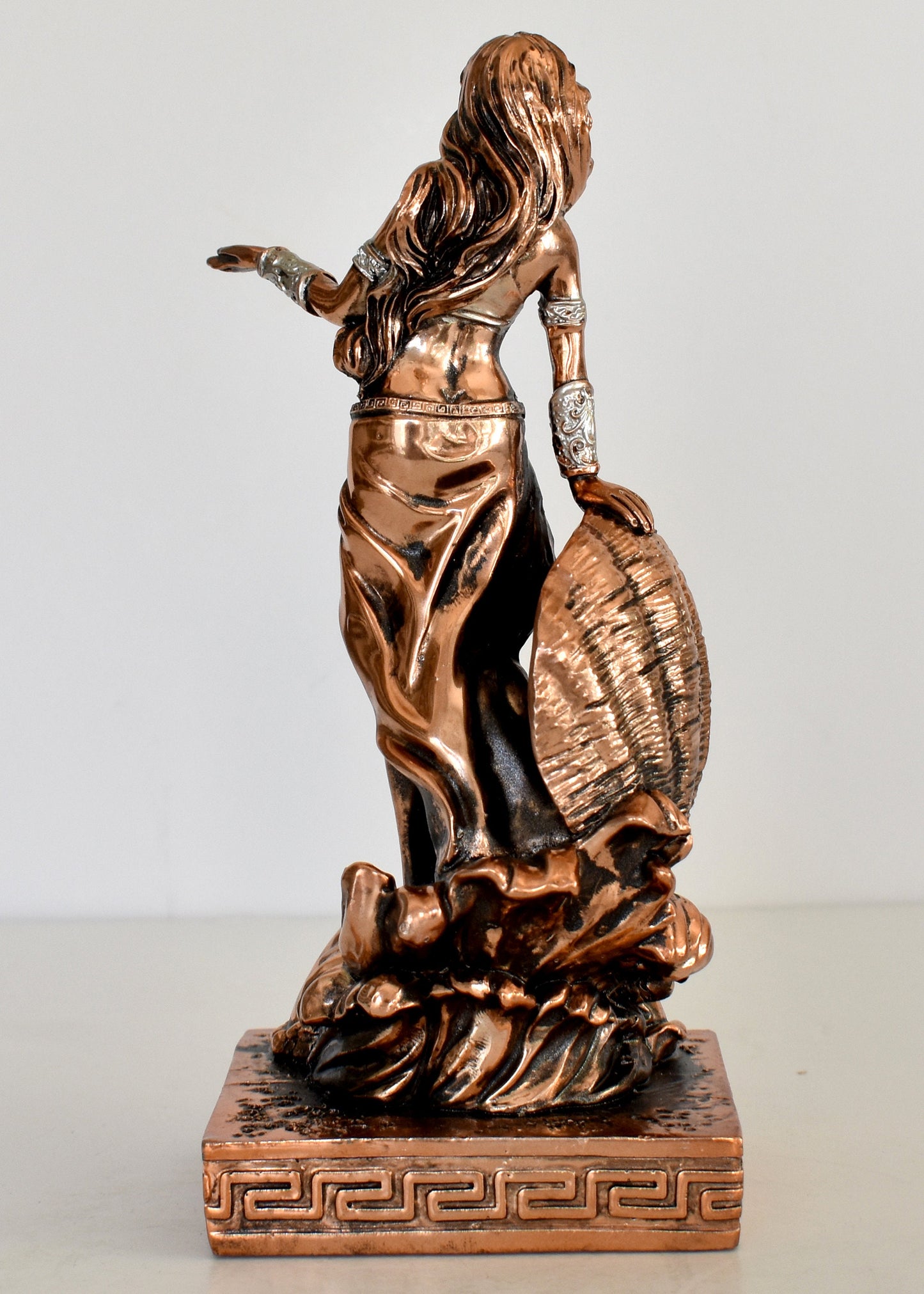 Aphrodite Venus – Greek Roman Olympian Goddess of Love, Beauty, Pleasure, Fertility, Desire and Procreation - Copper Plated Alabaster