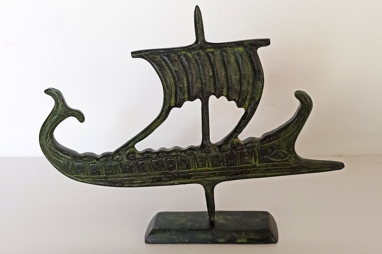 Trireme - Athenian Warship - Greco-Persian War - Salamis Battleship - 480 BC - Maritime - pure bronze  statue