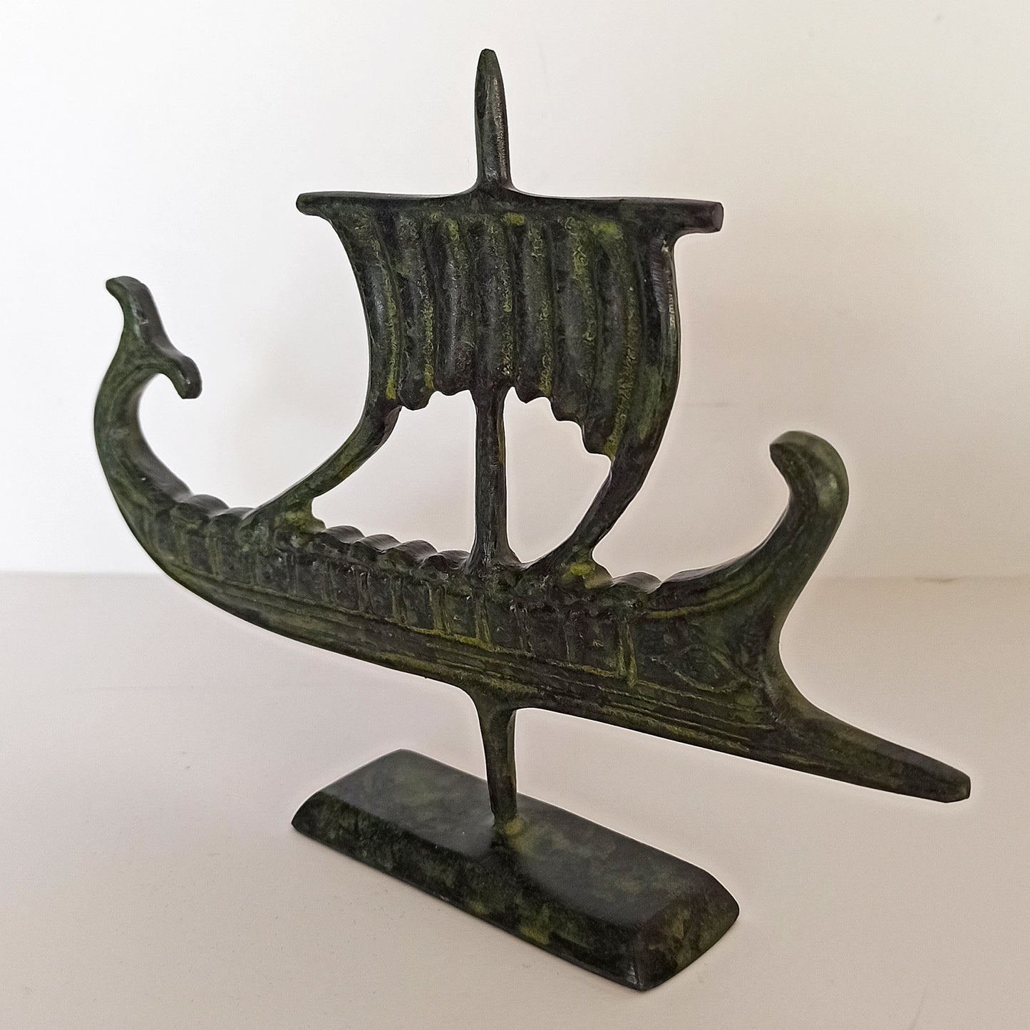 Trireme - Athenian Warship - Greco-Persian War - Salamis Battleship - 480 BC - Maritime - pure bronze  statue