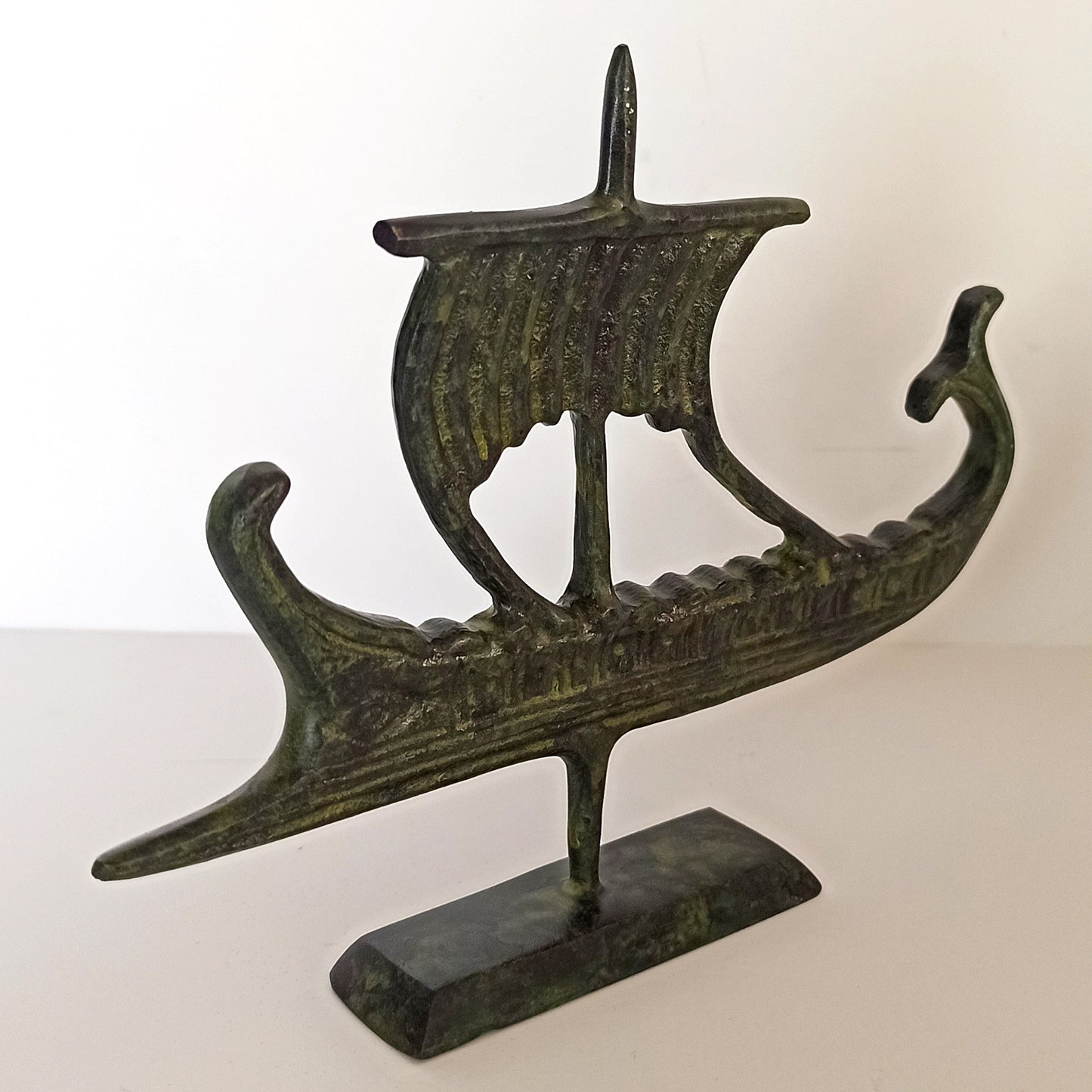 Trireme - Athenian Warship - Greco-Persian War - Salamis Battleship - 480 BC - Maritime - pure bronze  statue