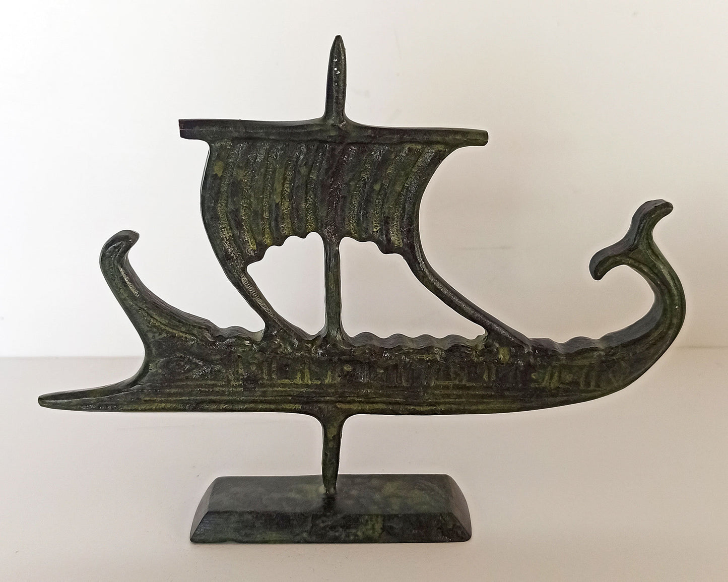 Trireme - Athenian Warship - Greco-Persian War - Salamis Battleship - 480 BC - Maritime - pure bronze  statue