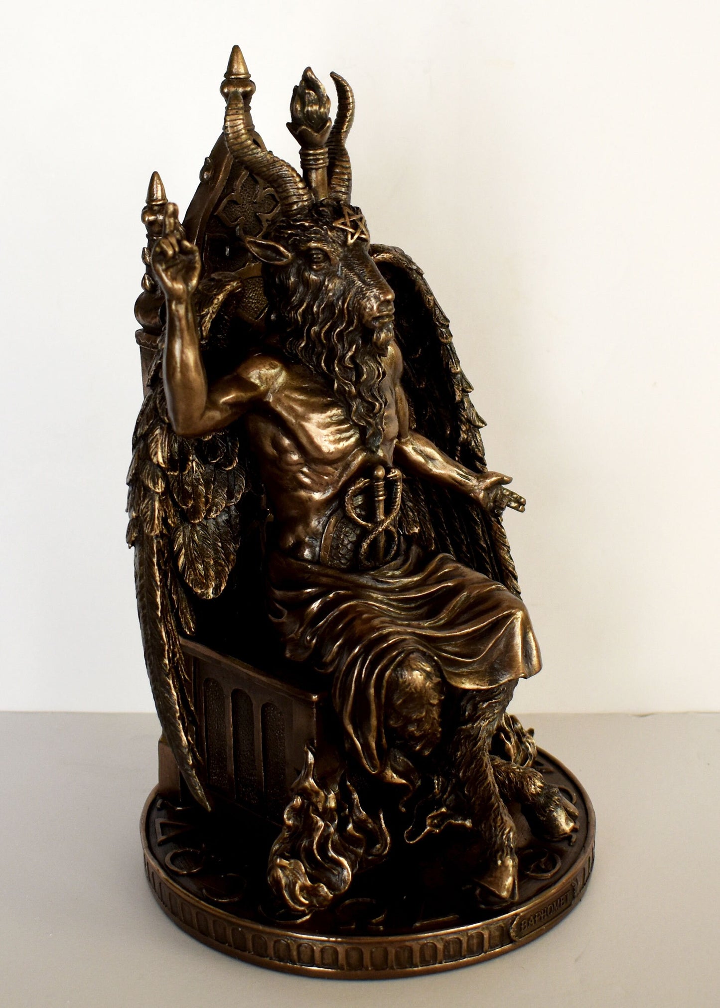 Baphomet - Deity worshipped by the Knights Templar and into various Occult and Western Esoteric traditions - Cold Cast Bronze Resin