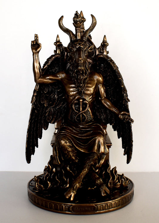 Baphomet - Deity worshipped by the Knights Templar and into various Occult and Western Esoteric traditions - Cold Cast Bronze Resin