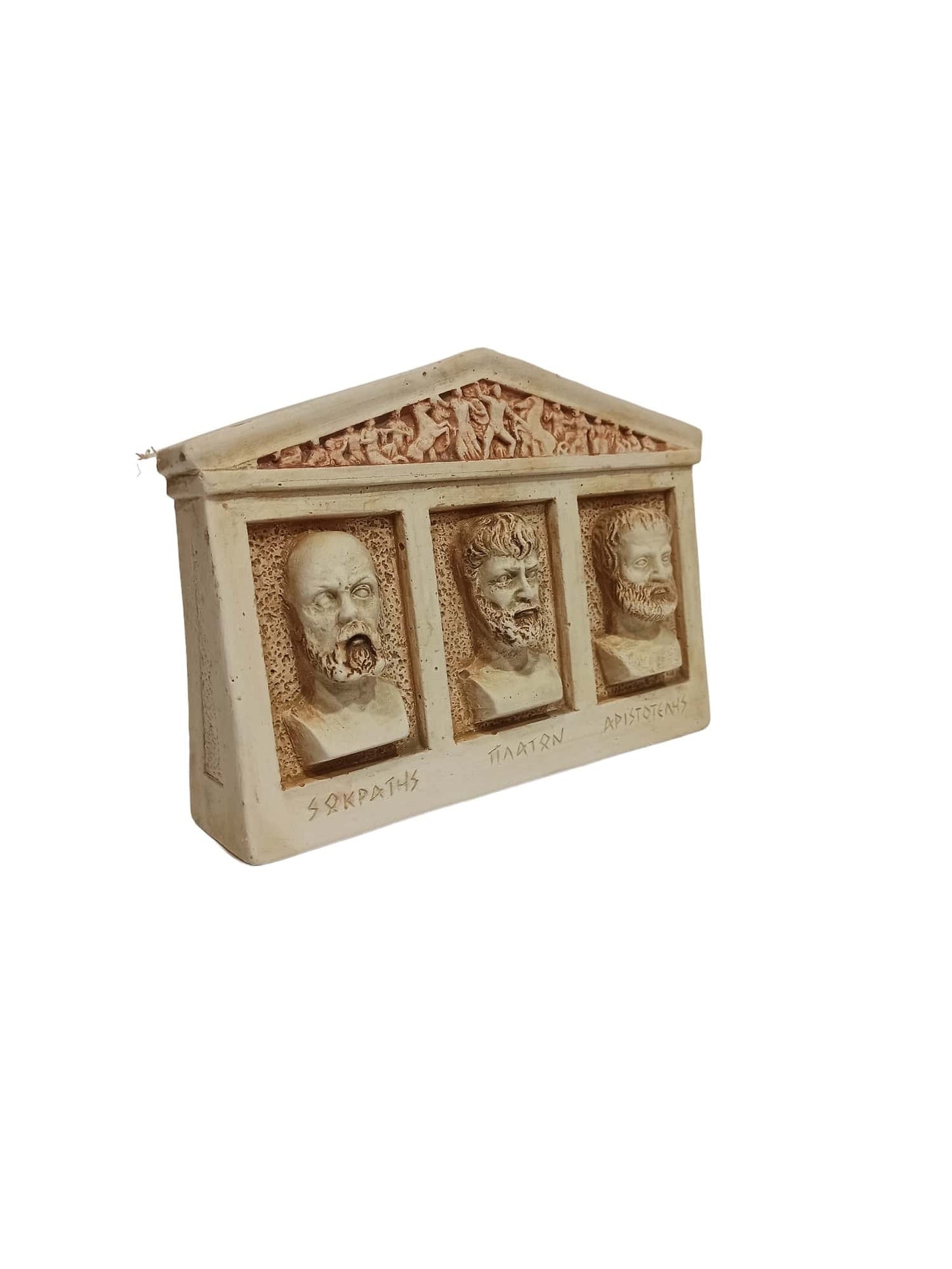 Socrates Plato Aristotle - Ancient Greek Philosophers - Fathers of Western Philosophical Thought - Wall Decoration - Casting Stone