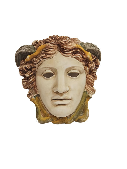 Medusa Mask - Gorgo - Snake-Haired Gorgon - Snake Lady - Monster Figure - Perseus and Athena Myth - Wall Decoration