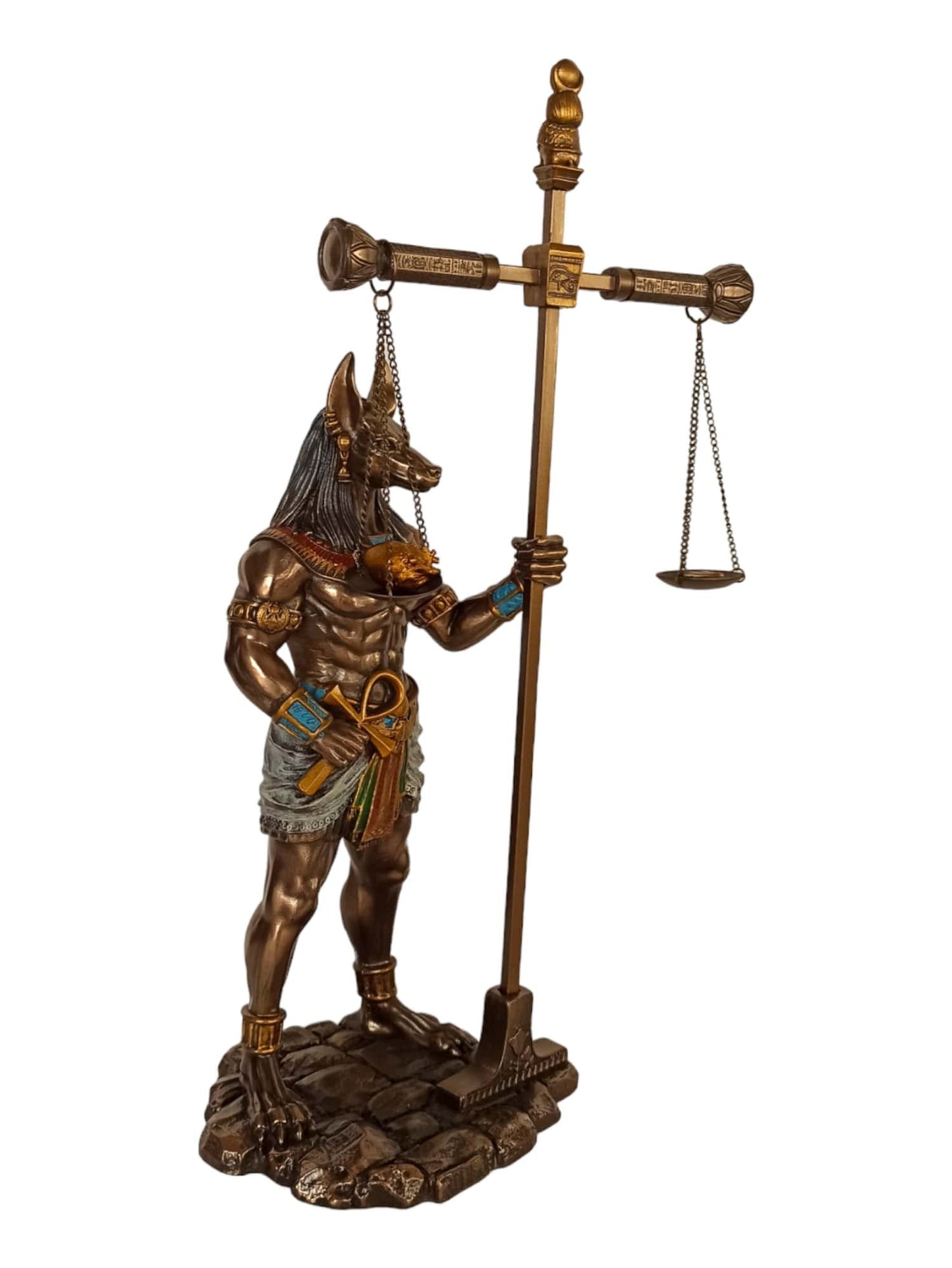 Anubis - The God of Funerary Rites, Protector of Graves, and Guide to the Underworld, in Ancient Egyptian Religion - Cold Cast Bronze Resin