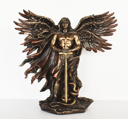 Cherub - Cherubim - First Sphere Angel - Protecting the Entrance of the Garden of Eden and the Throne of God - Cold Cast Bronze Resin