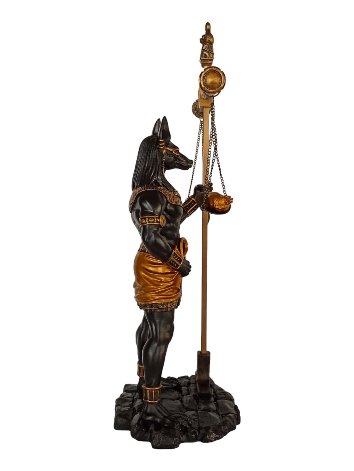 Anubis - The God of Funerary Rites, Protector of Graves, and Guide to the Underworld, in Ancient Egyptian Religion - Cold Cast polyResin