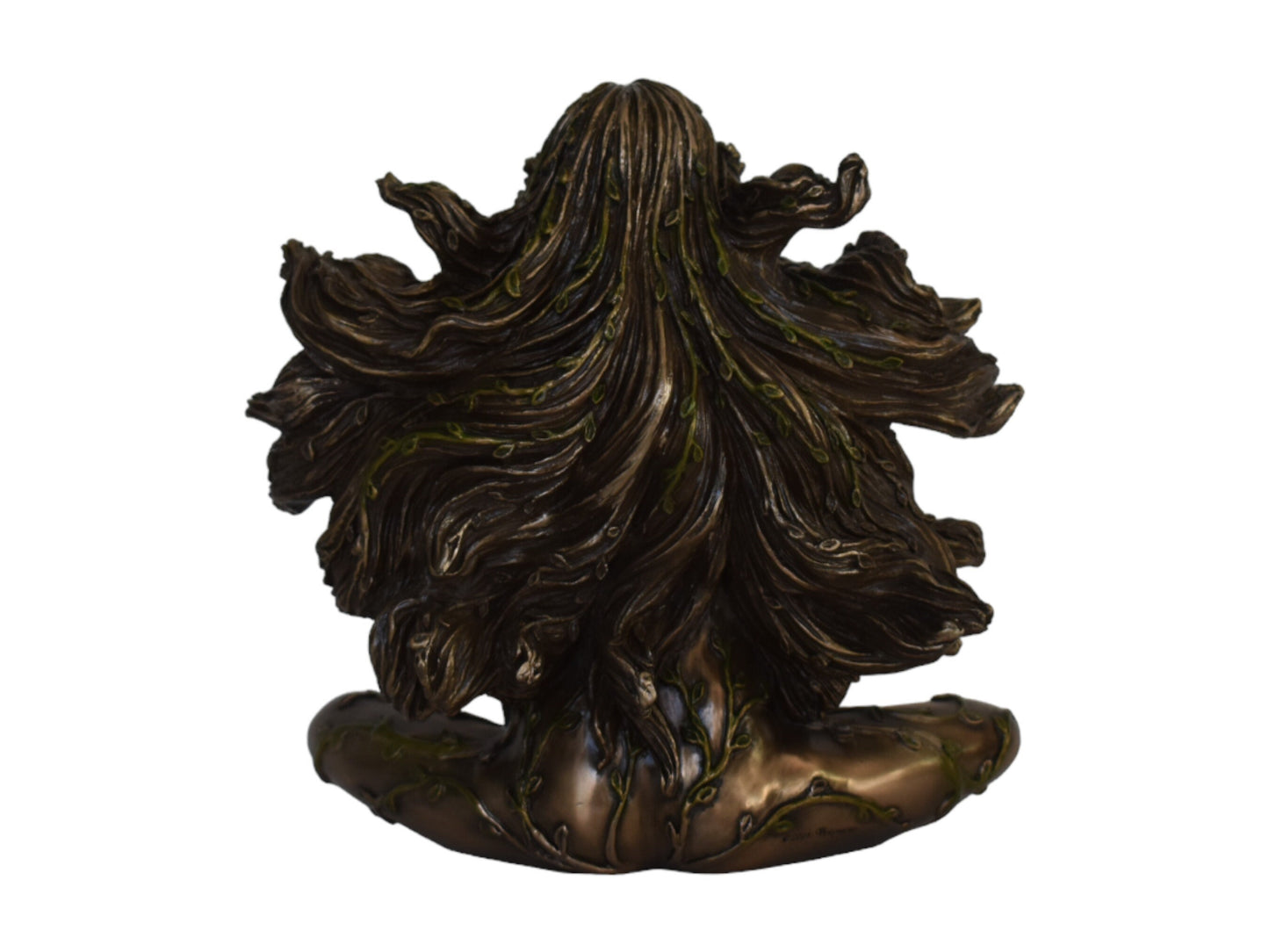 Gaia Gaea Terra - Ancient Greek Goddess of the Earth - One of the most powerful - Ancestral Mother of all Life - Cold Cast Bronze Resin