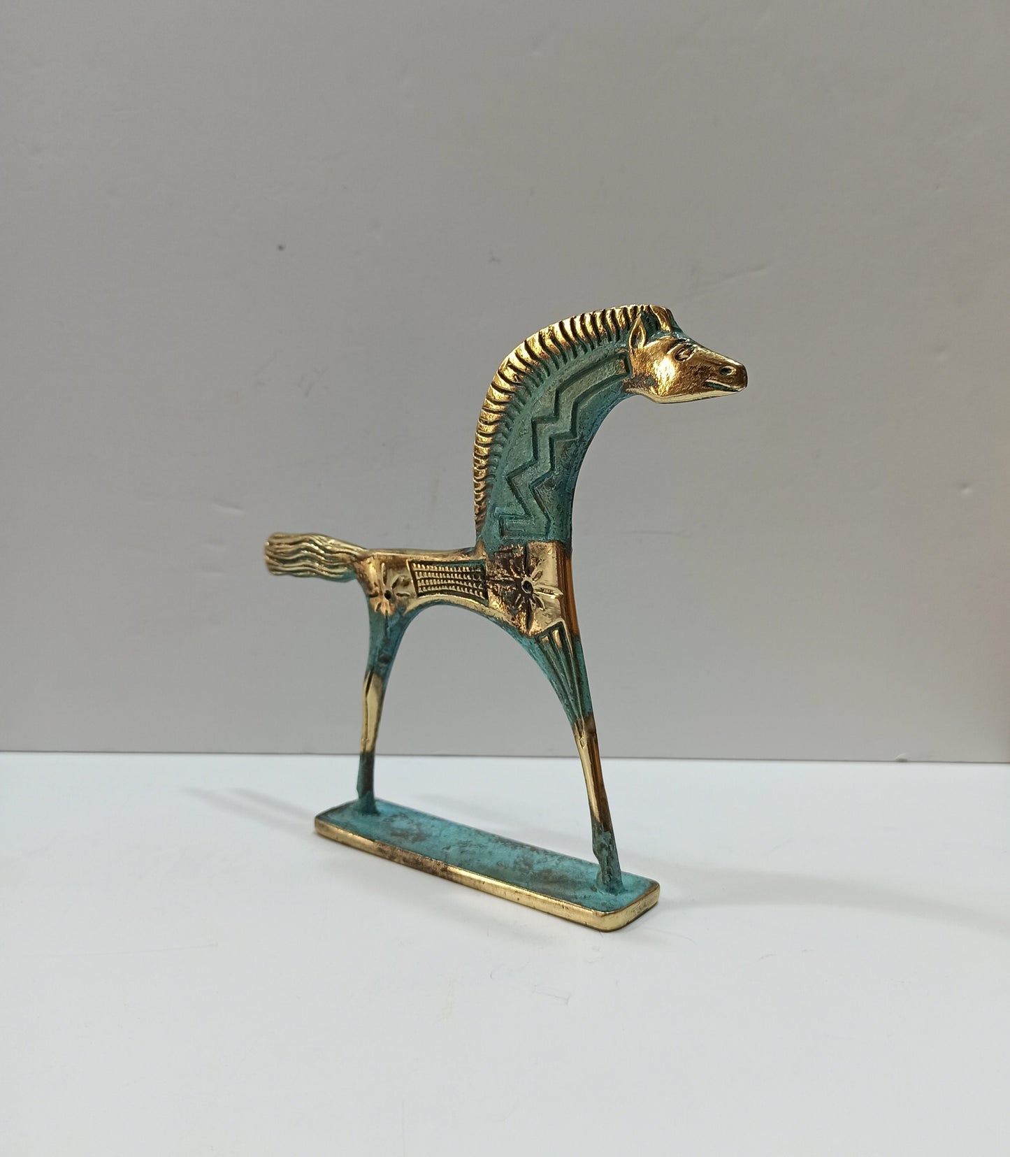 Ancient Greek Horse - Athens, 500 BC - Important in life generally and especially in warfare, racing, traveling, and hunting - Bronze