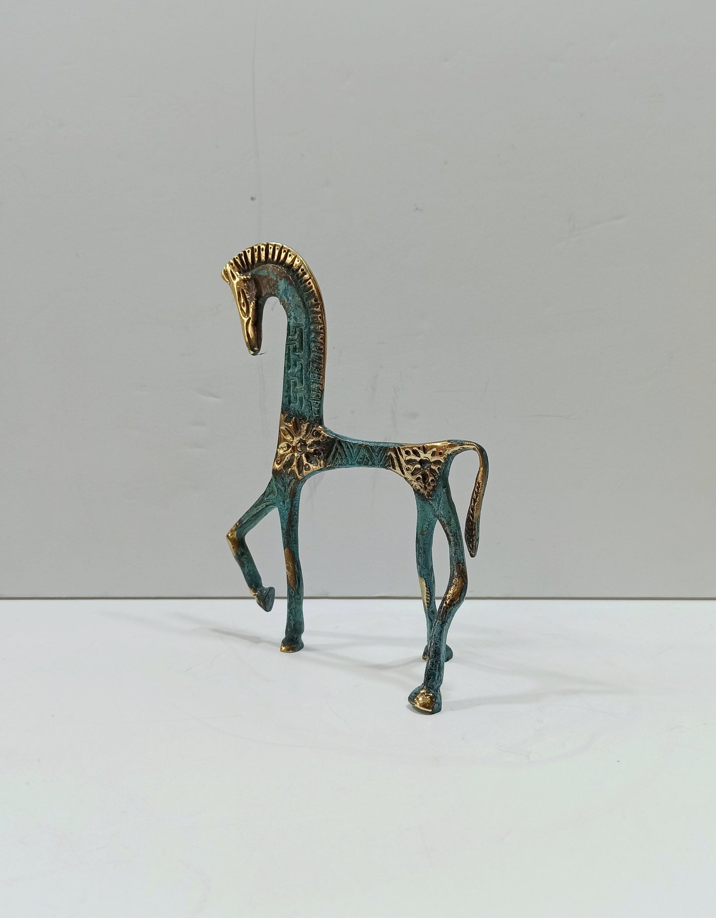 Ancient Greek Horse - Animal Art Gift - Symbol of Wealth and Prosperity - pure bronze statue