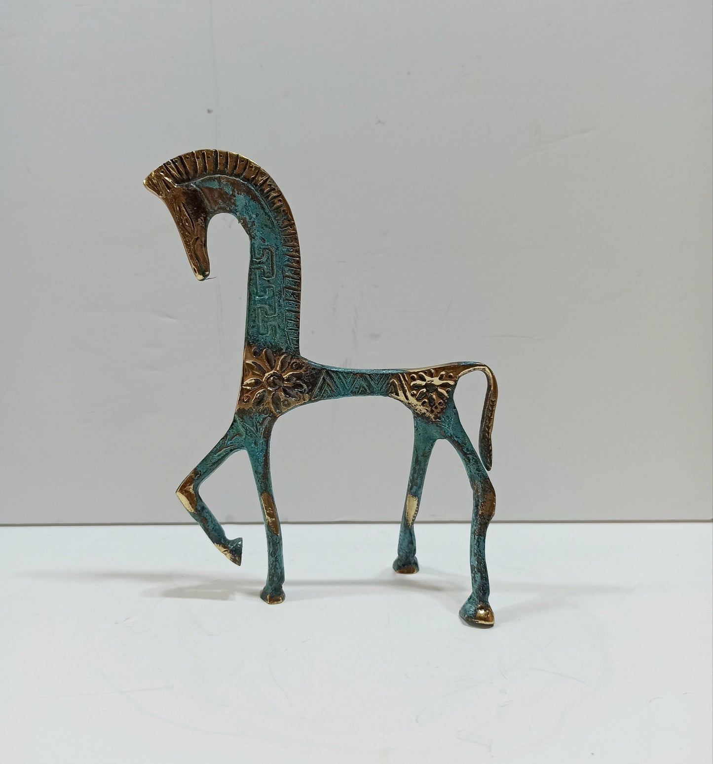 Ancient Greek Horse - Animal Art Gift - Symbol of Wealth and Prosperity - pure bronze statue