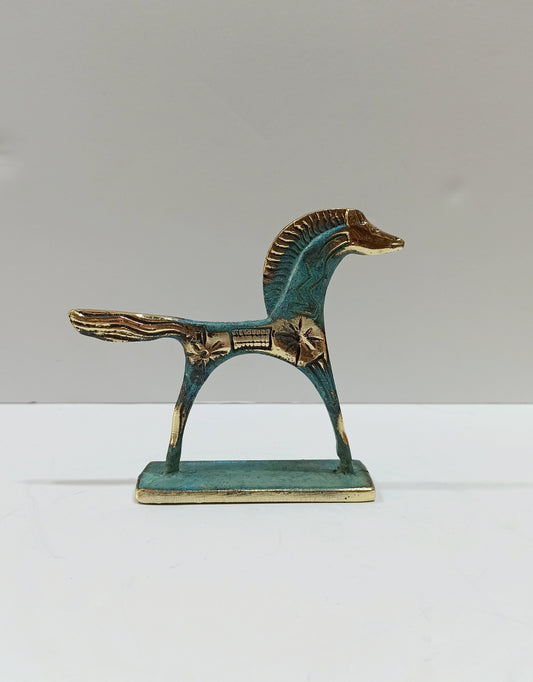 Ancient Greek Horse - Athens, Attica - 500 BC - pure Bronze Sculpture - Symbol of Wealth and Prosperity